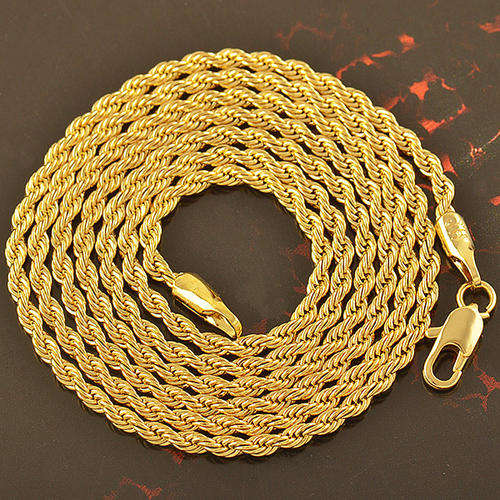 Mens Stunning 9K Gold Filled Rope Style Chain  ( 60cm )